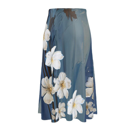 Bleu Velours, Midi Skirt