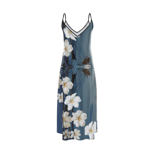Bleu Velours, Slip Dress
