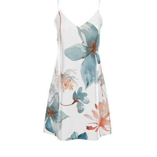 Nuit Florale, Slip Dress Midi