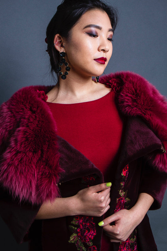 FOX AND MINK EVENNG COAT