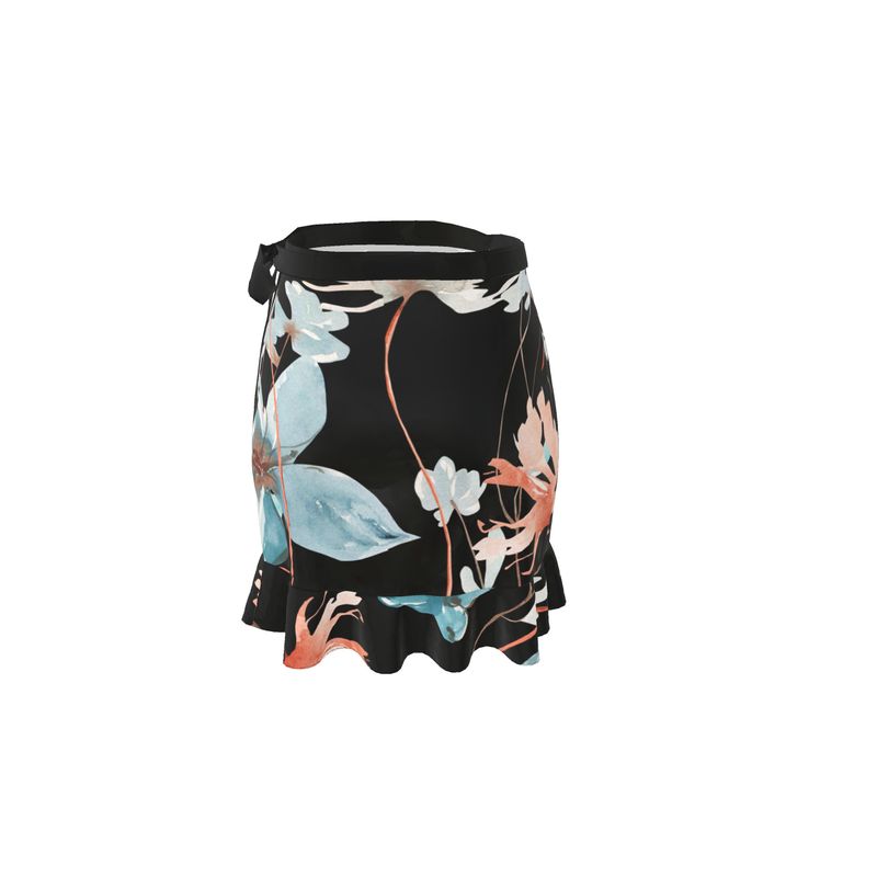 Nuit Florale Flounce Skirt