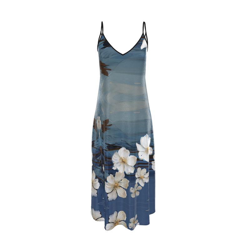 Bleu Velours, Slip Dress