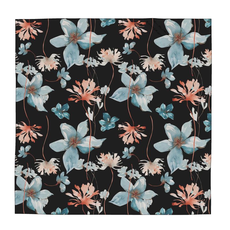 Nuit Florale, Scarf Wrap
