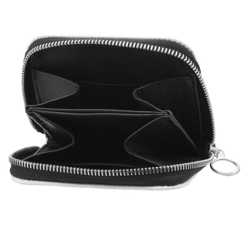 Chérie Mee, Small Leather Zip Purse (White)