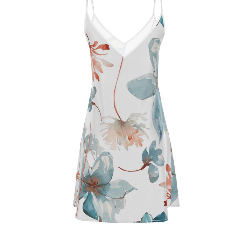 Nuit Florale, Slip Dress Midi