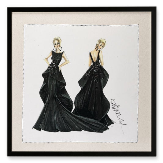 Black Crepe Gown - Circa 2021