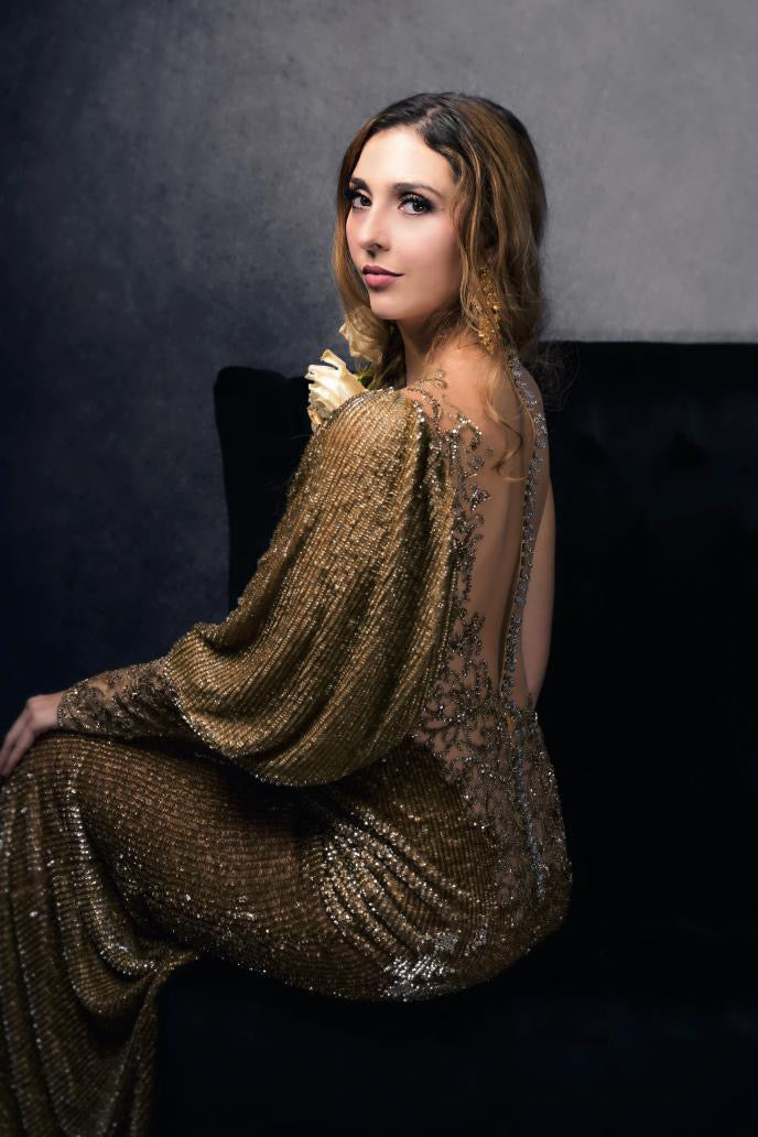 GOLD SEQUIN GOWN