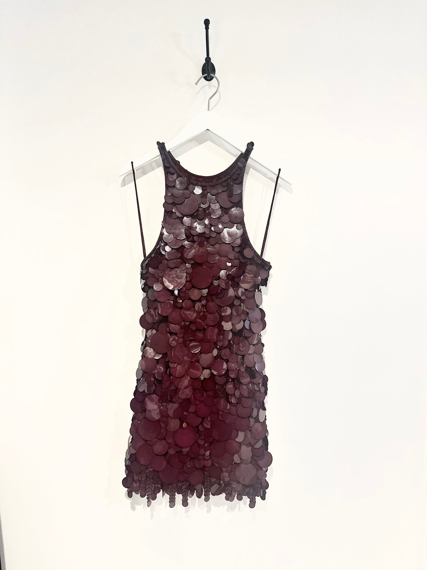BURGANDY SEQUIN DRESS