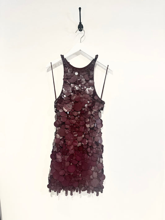 BURGANDY SEQUIN DRESS