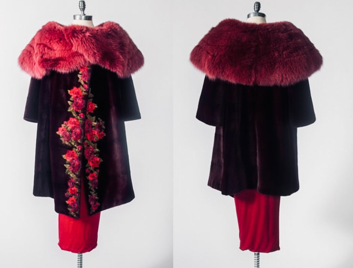FOX AND MINK EVENNG COAT