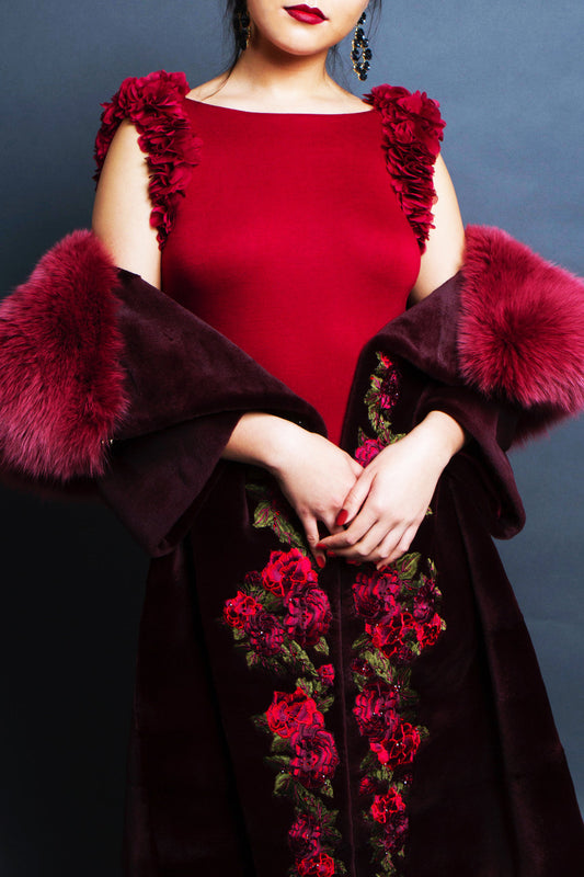 FOX AND MINK EVENNG COAT